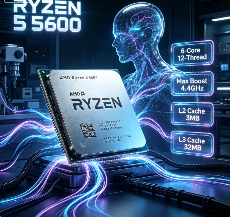 معالج AMD Ryzen 5 5600 R5 5600 - مراجعة Cpu Cooler وسعره