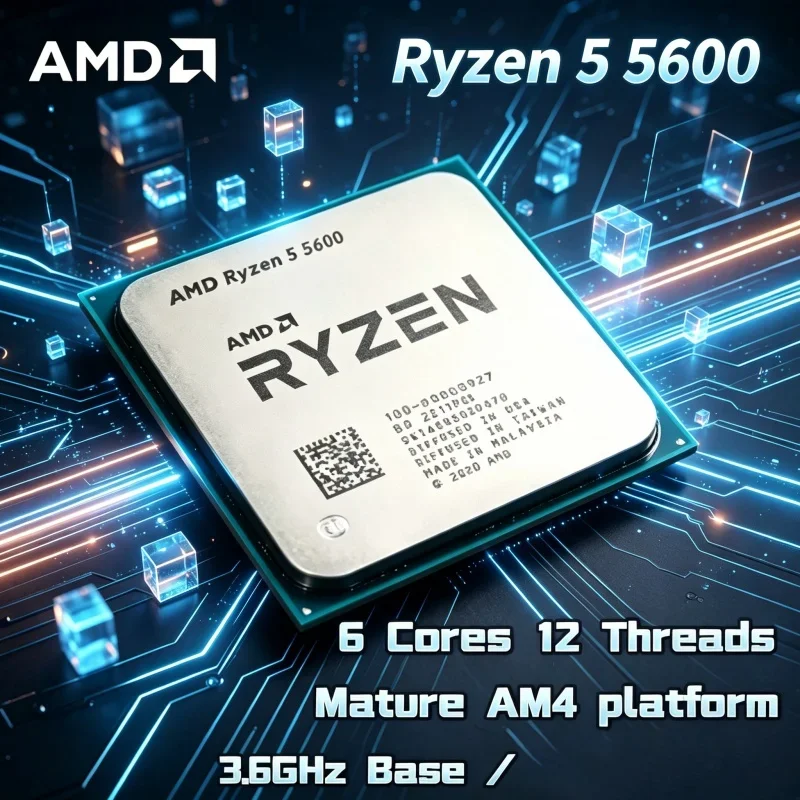 معالج AMD Ryzen 5 5600 R5 5600 - مراجعة Cpu Cooler وسعره