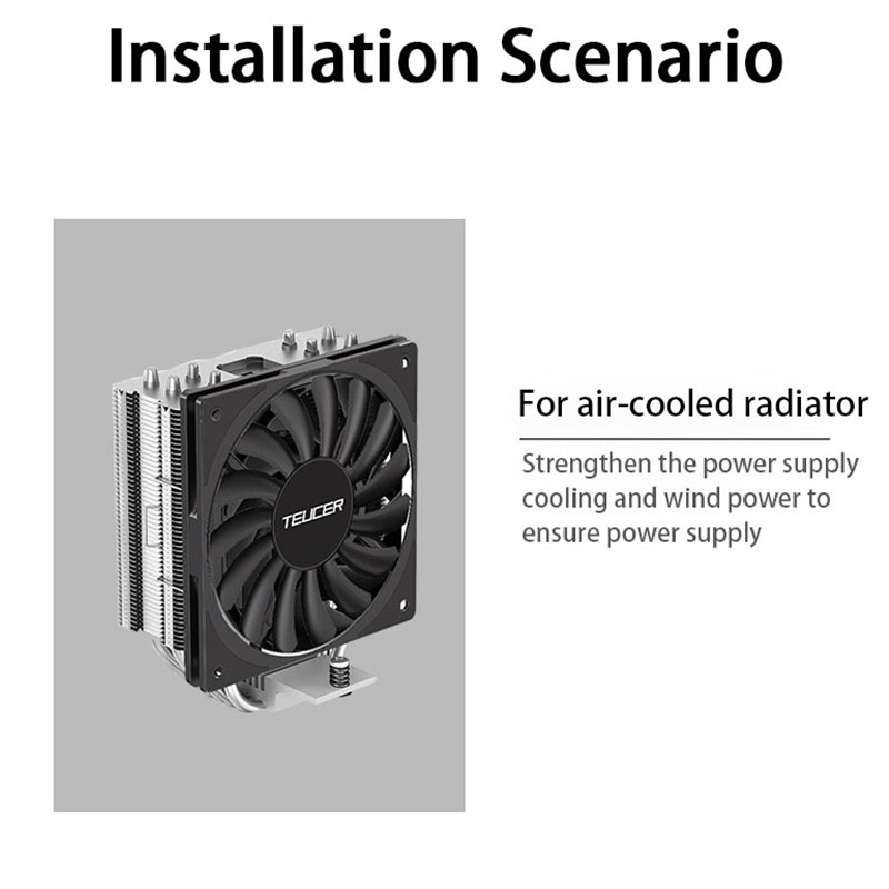 TEUCER TE-12012 مروحة تبريد رف - مراجعة Gpu Cooler وسعره