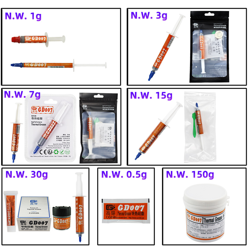GD007 معجون الشحوم الحرارية ال - مراجعة Thermal Paste وسعره