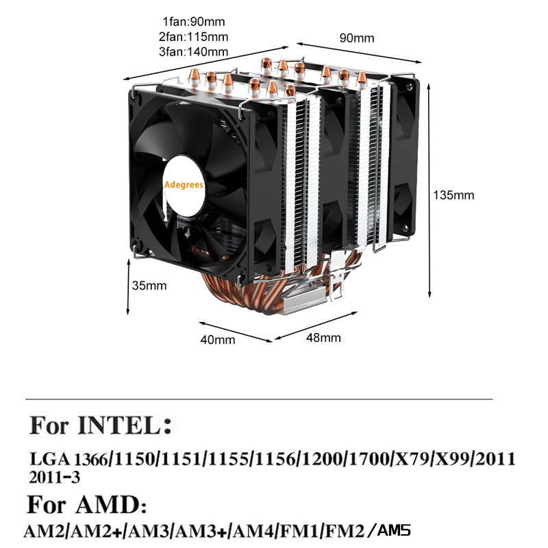 مبرد هوائي للمعالج بـ 6 أنابيب - مراجعة Cpu Heatsink وسعره