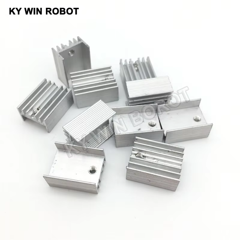 10 قطعة الألومنيوم TO-220 المب - مراجعة Heatsink وسعره